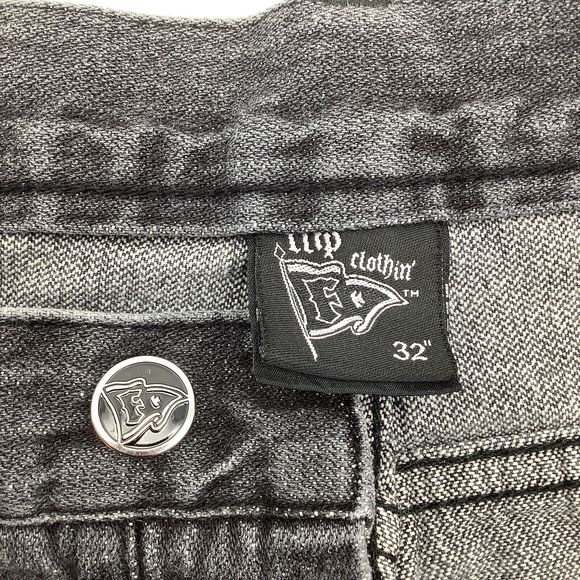 Flip Clothin Mens Button Fly Jeans Black Size 32 x 30 - Picture 6 of 8